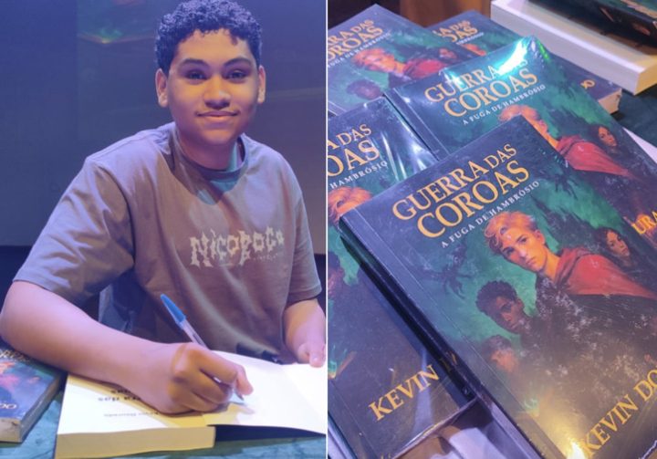 Aos 16 anos de idade, baiano Kevin Dourado lança livro com mais de 450 páginas