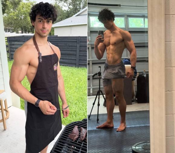 Filho de Carla Perez e Xanddy curte dia de churrasco e impressiona ao exibir corpo definido