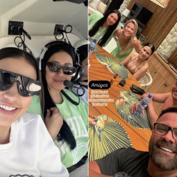 Simone e Simaria curtem dias de descanso em família
