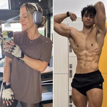 Carla Perez treina durante viagem e brinca com o filho: “Fique orgulhoso da sua aluna”