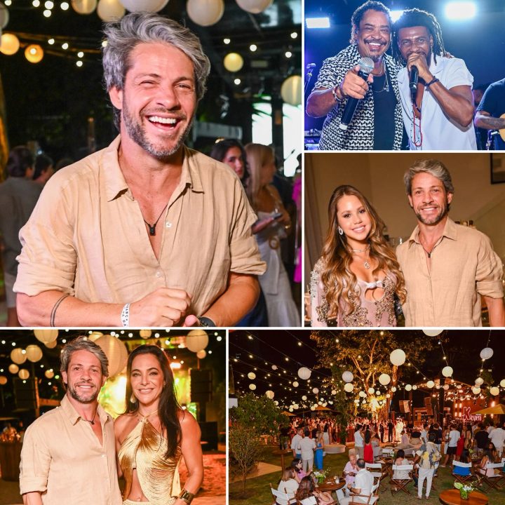 Festa dupla: Preto Casagrande celebra 50 anos e maioridade da filha com show do É o Tchan em Salvador