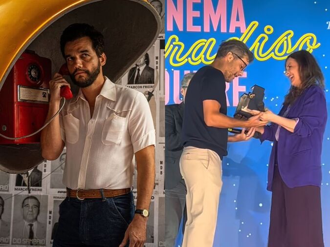 Eleito Melhor Ator em Cannes, Wagner Moura recebe prêmio durante evento em Paris