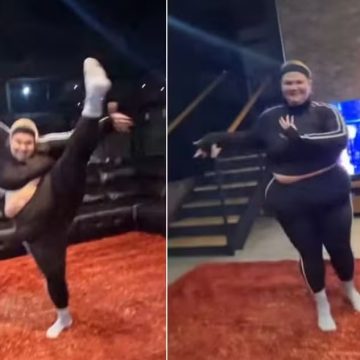 Thais Carla mostra elasticidade após perder 52kg com bariátrica