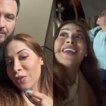 Maíra Cardi e Thiago Nigro recorrem a helicóptero para não perder voo para os EUA