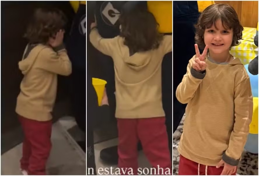 Caçula de Giovanna Ewbank e Bruno Gagliasso ganha festa em casa e recebe ‘visita surpresa’