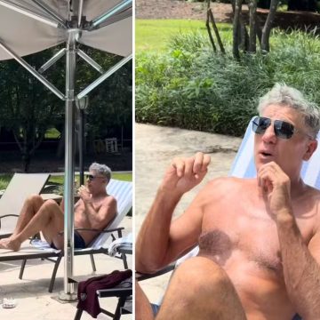 Carol Portaluppi flagra o pai Renato Gaúcho mal-humorado após derrota
