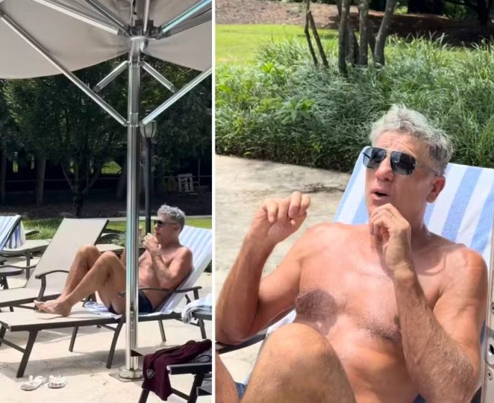 Carol Portaluppi flagra o pai Renato Gaúcho mal-humorado após derrota