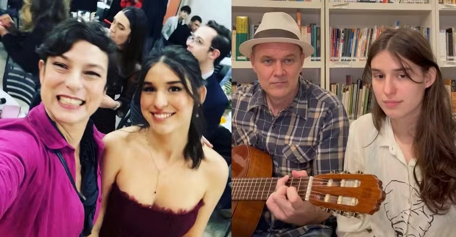 Aos 21 anos, filha de Maria Paula grava música em dueto com o pai, irmão de Supla