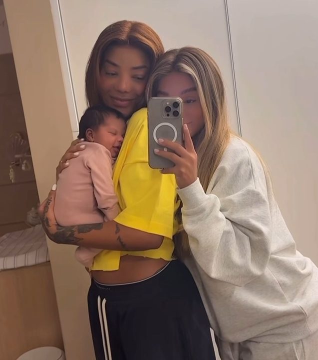 Zuri é a primeira filha de Ludmilla e Brunna Gonçalves — Foto: Reprodução/Instagram
