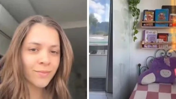 Influencer transforma quarto da filha em depósito e coloca menina para dormir na varanda