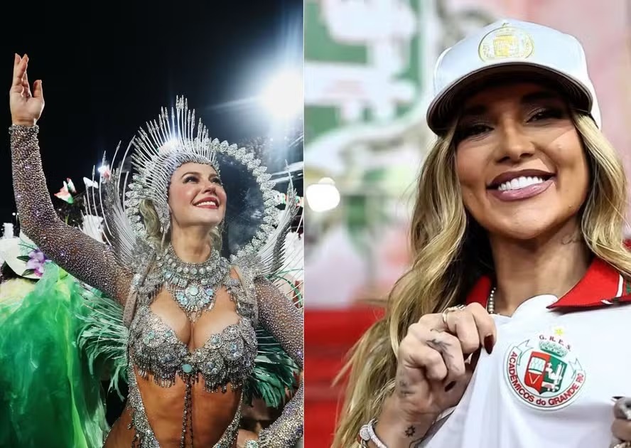 Paolla Oliveira fala sobre passar o posto de rainha de bateria para Virginia Fonseca