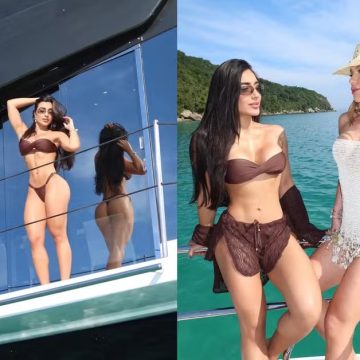 Suposta affair de Virginia, Duda Freire surge em barco ao lado da influenciadora