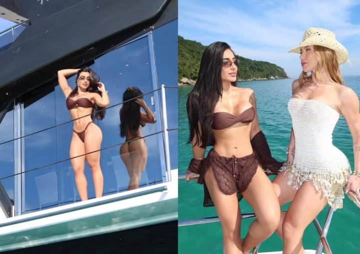 Suposta affair de Virginia, Duda Freire surge em barco ao lado da influenciadora