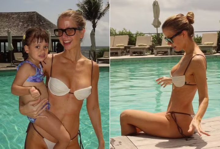 Gabriela Prioli curte St. Barths com o marido e a filha; veja fotos