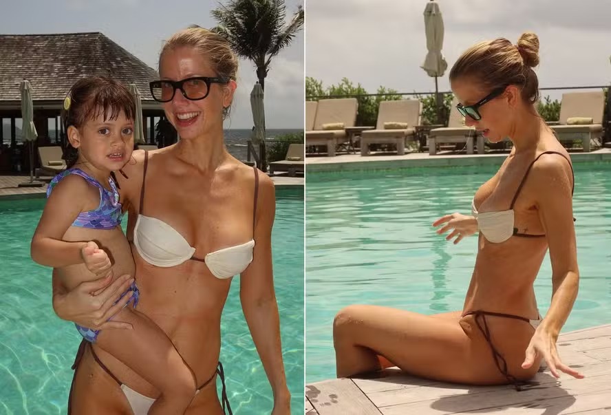 Gabriela Prioli curte St. Barths com o marido e a filha; veja fotos