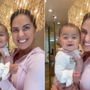 Graciele Lacerda encanta em momento fofo com a filha Clara; veja vídeo