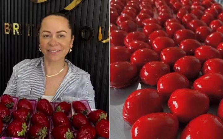 Baiana faz sucesso com morango do amor nos EUA, fatura mais de US$ 5 mil e tem lista de espera com 500 pessoas