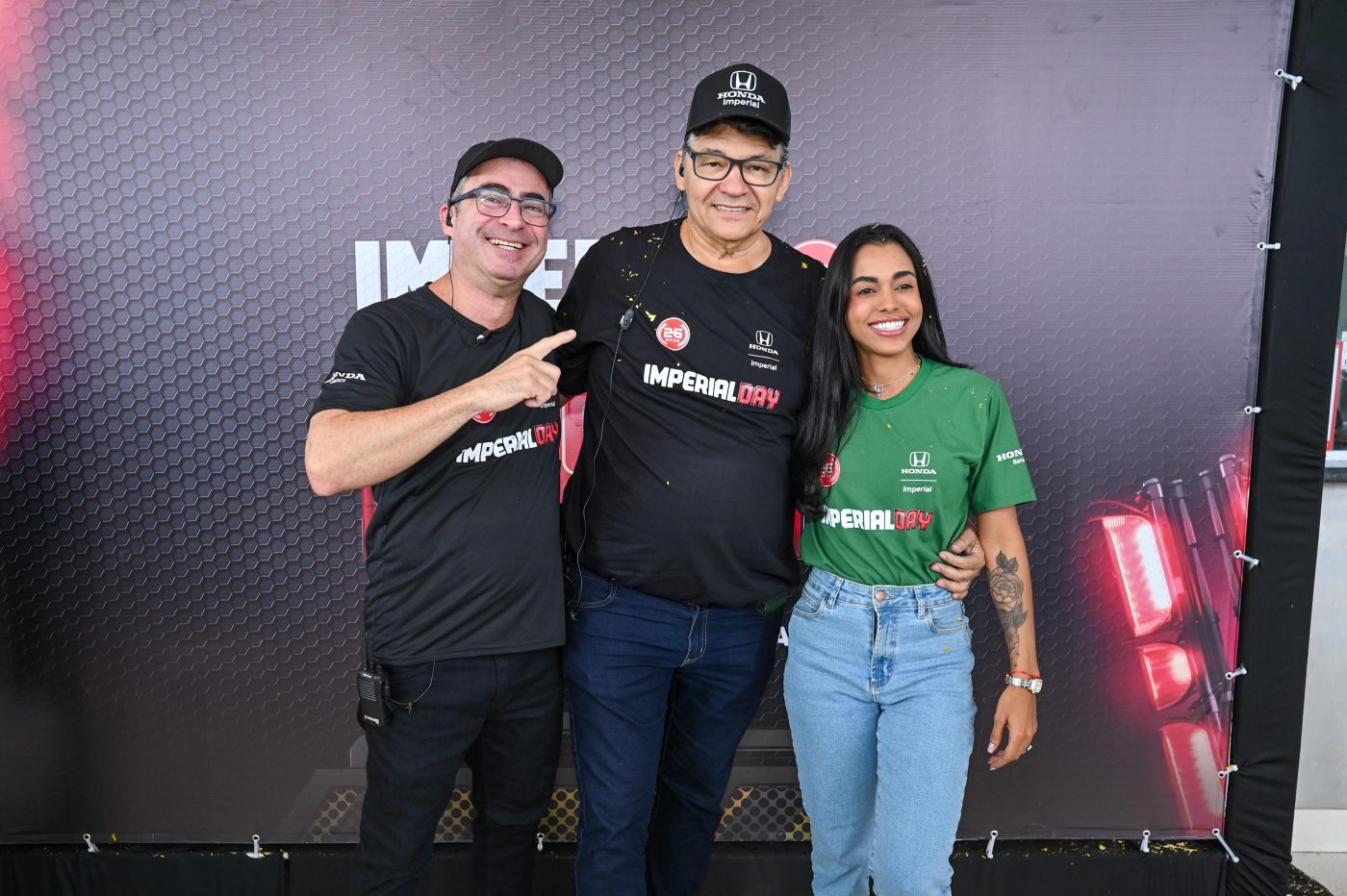 Marcelo Sampaio, Ismael Oliveira e Juliana Oliveira
