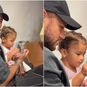 Após nascimento de Mel, Neymar compartilha momento divertido com a filha Mavie: ‘Pai de menina’