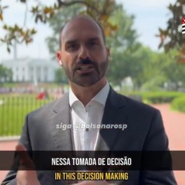 Eduardo Bolsonaro comemora sanção dos EUA contra Alexandre de Moraes: ‘Marco histórico’