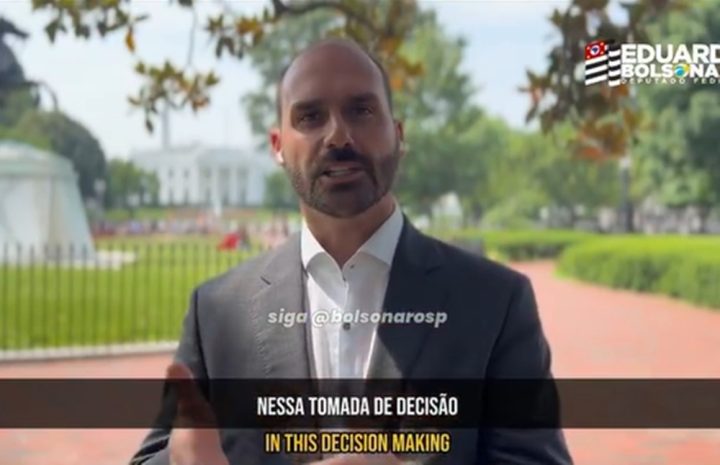 Eduardo Bolsonaro comemora sanção dos EUA contra Alexandre de Moraes: ‘Marco histórico’