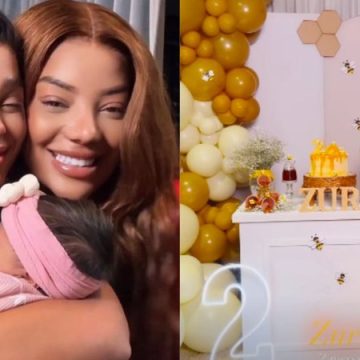 Brunna Gonçalves e Ludmilla celebram dois meses da filha Zuri com festinha temática; veja