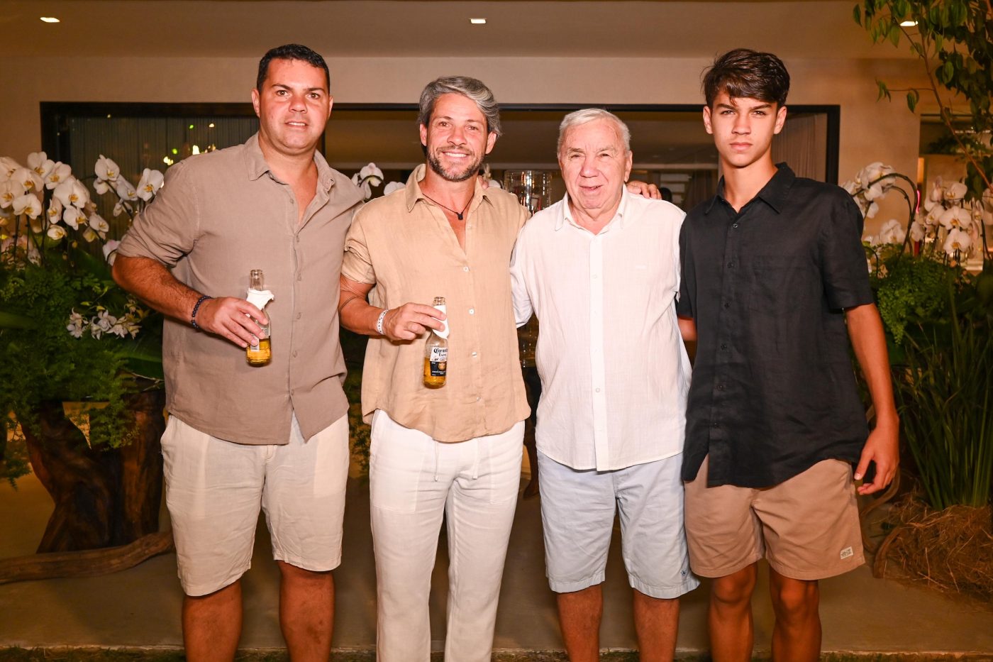 Felipe, Preto, Darci e Bernardo Casagrande