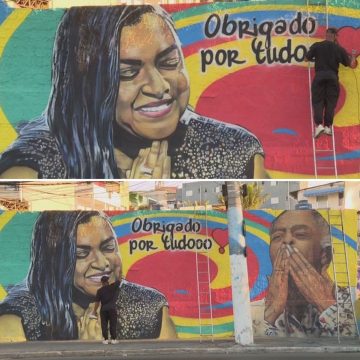Preta Gil é homenageada com mural em São Paulo