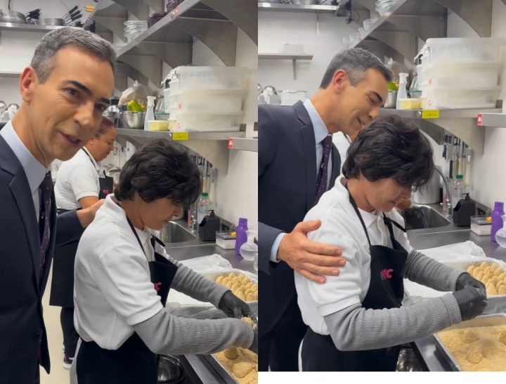 César Tralli ‘invade’ a cozinha do Mais Você: ‘Cheirinho bom’