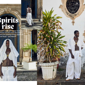 Stylist baiano Adailton Júnior assina curadoria de moda para revista britânica ‘OutThere’ em edição dedicada a Salvador