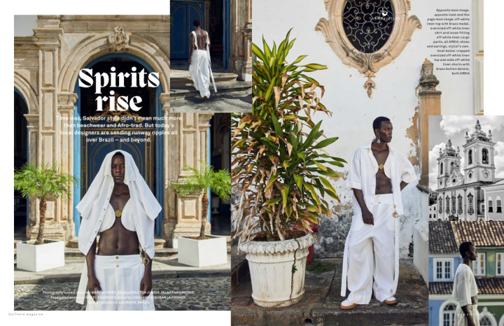 Stylist baiano Adailton Júnior assina curadoria de moda para revista britânica em edição dedicada a Salvador