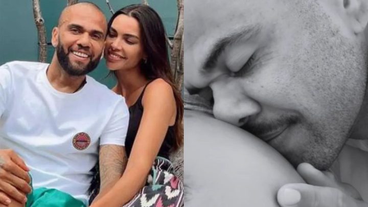 Grávida, esposa de Daniel Alves mostra momento de carinho com o ex-jogador