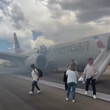 Avião da American Airlines é evacuado às pressas após principio de incêndio
