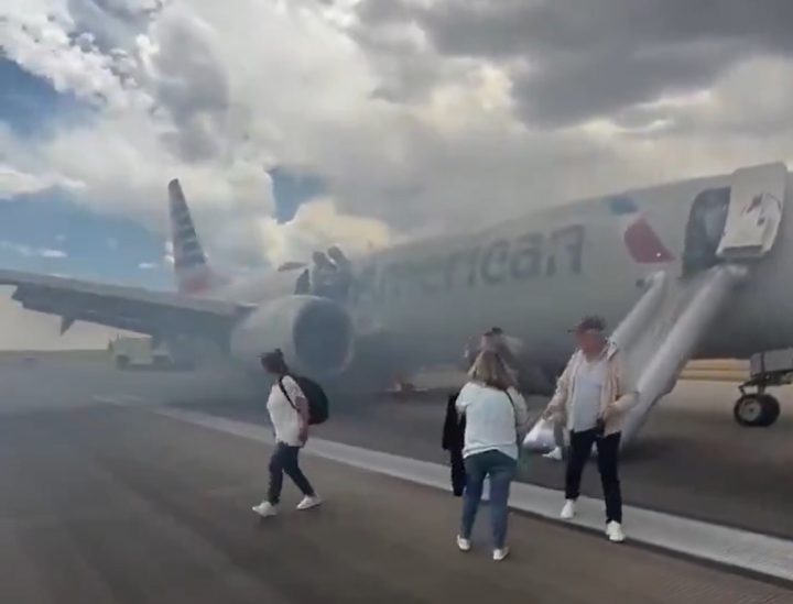 Avião da American Airlines é evacuado às pressas após principio de incêndio