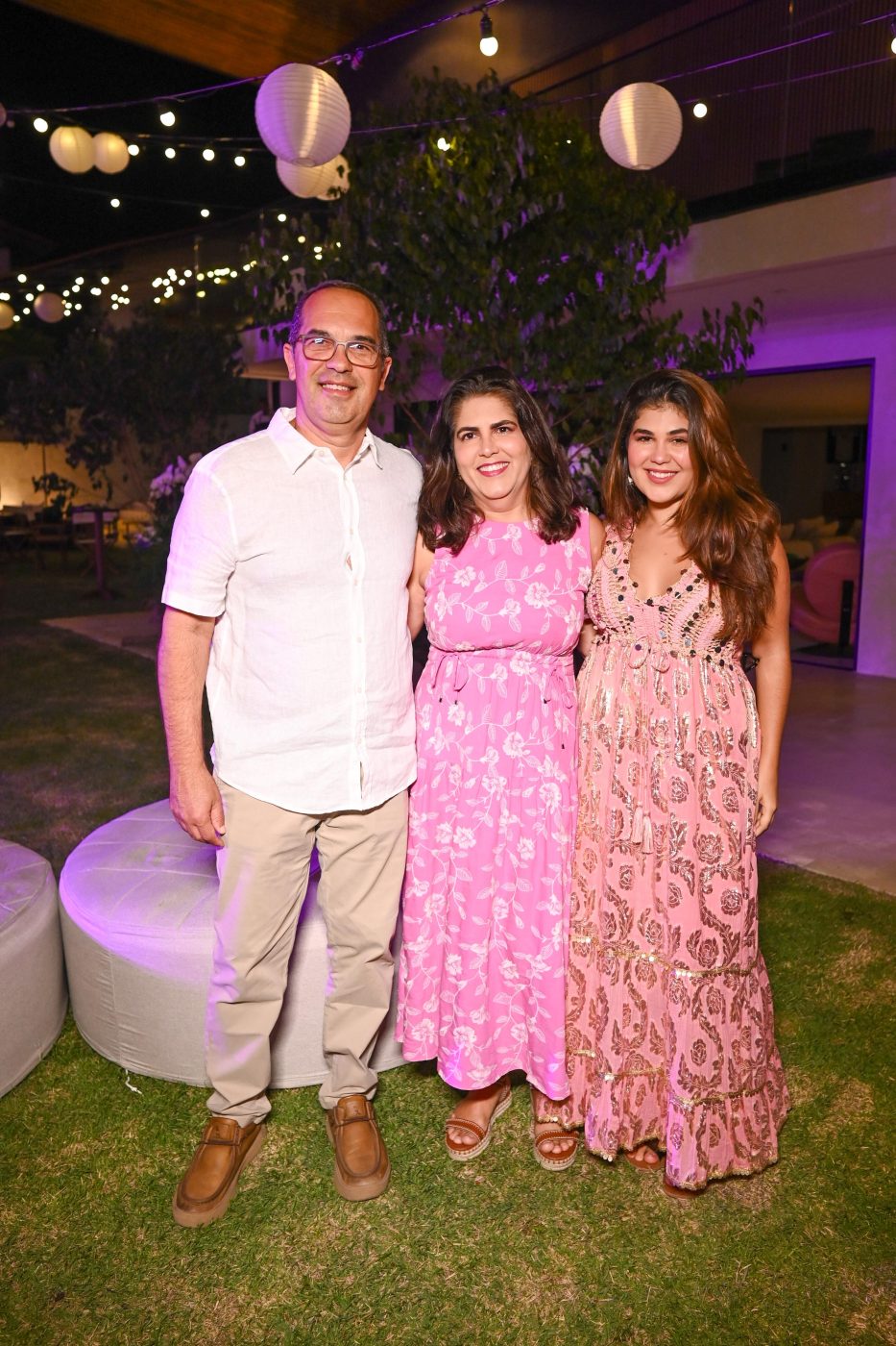 José Luís Falcão, Verônica Tavares e Isadora Falcão