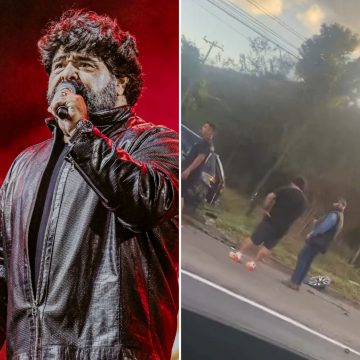 Fabiano, dupla de César Menotti, se envolve em acidente na BR-040, em Juiz de Fora