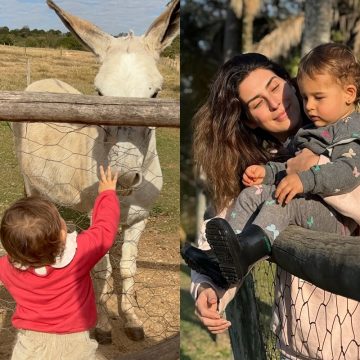 Após deixar Salvador, Fernanda Paes Leme curte viagem com a filha em hotel fazenda; veja fotos