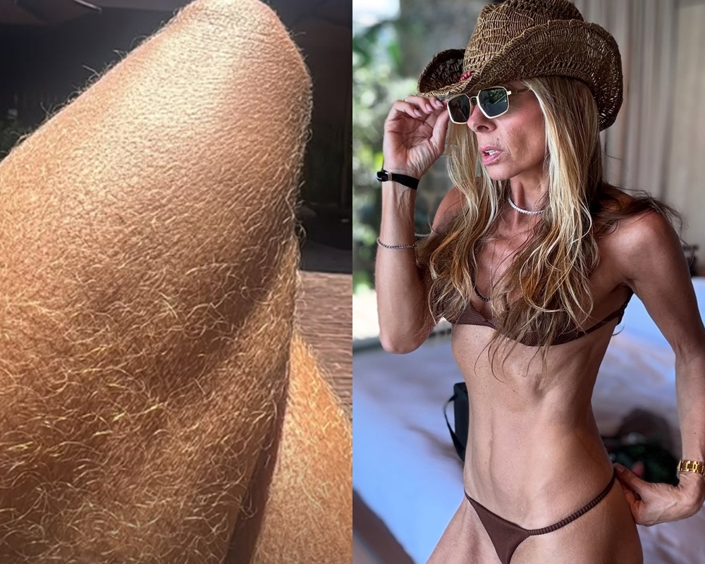 Adriane Galisteu rebate críticas sobre magreza e pelos nas pernas: ‘Sou feliz assim’