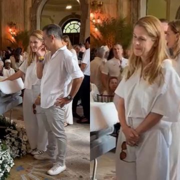 Ingrid Guimarães se emociona no velório de Preta Gil no Theatro Municipal