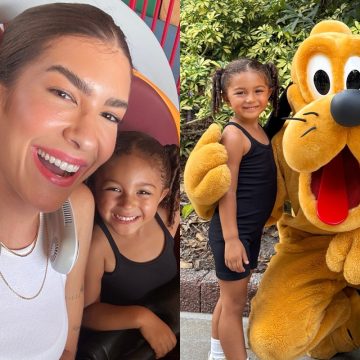 Lore Improta posta fotos inéditas de Liz na Disney e encanta: ‘Copia da mamãe’