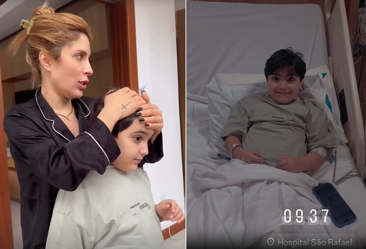 Filho de Manu Bahtidão recebe alta e cantora detalha estado de saúde do garoto