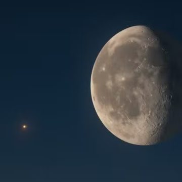 Lua e Marte brilham juntos no céu brasileiro nesta segunda-feira; saiba detalhes