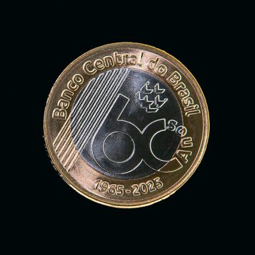 Banco Central lança moeda especial de R$ 1 para comemorar aniversário de 60 anos