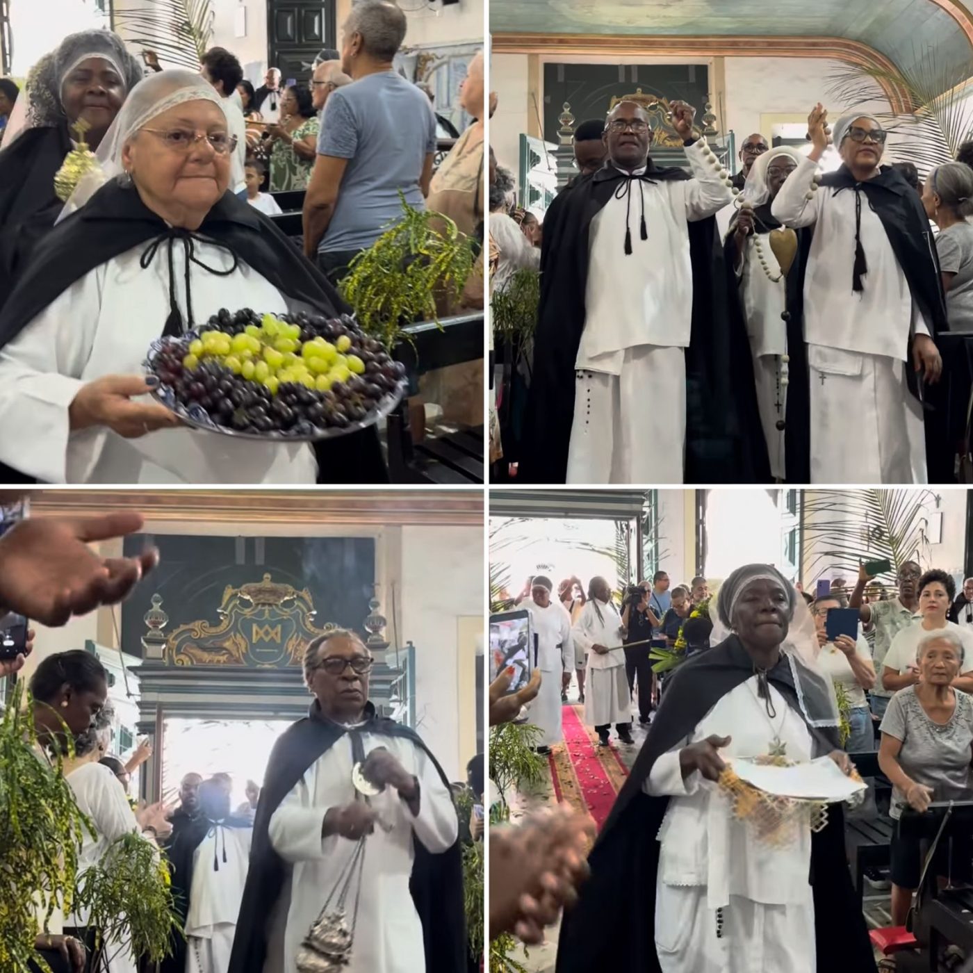 Irmandade dos Homens Pretos celebra missa solene e recebe comenda no Pelourinho