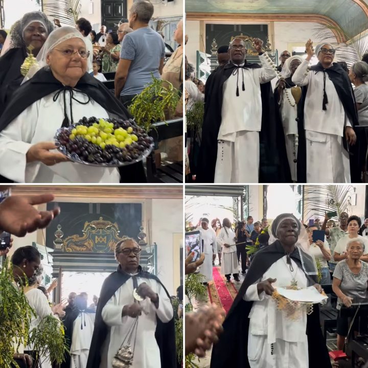 Irmandade dos Homens Pretos celebra missa solene e recebe comenda no Pelourinho