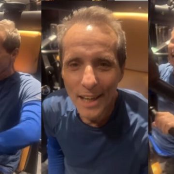 Após cirurgia para remover câncer, Tony Bellotto é tietado na academia