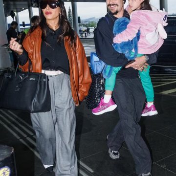 Sabrina Sato e Nicolas Prattes embarcam com Zoe para férias na Europa