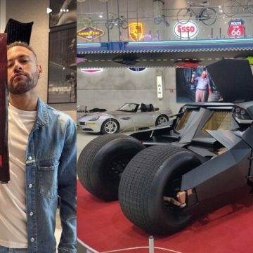 Neymar chama a atenção ao comprar réplica do Batmóvel avaliada em R$ 8,3 milhões