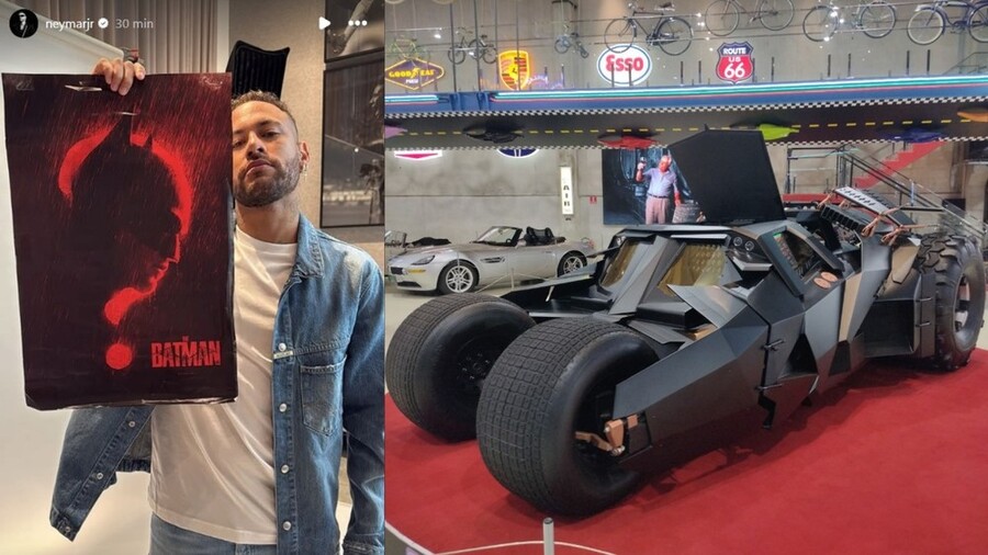 Neymar chama a atenção ao comprar réplica do Batmóvel avaliada em R$ 8,3 milhões