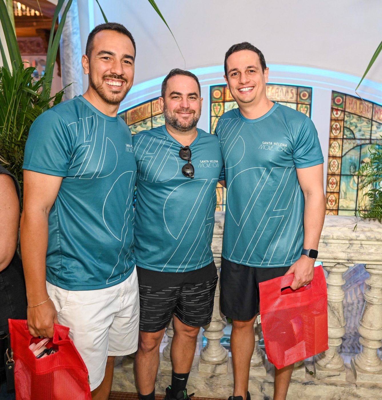 Kim Lee, Marcelo Marchesini e Rodrigo Sampaio